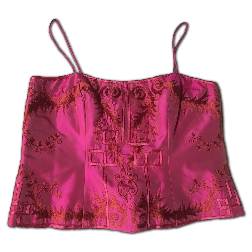 Embroidered Thai Silk Bodice // Marisa Baratelli